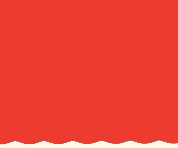 red background